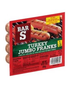 BAR S FRANKS TURKEY JUMBO 16oz