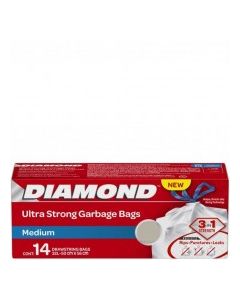 DIAMOND GARBAGE BAGS MEDIUM 14s