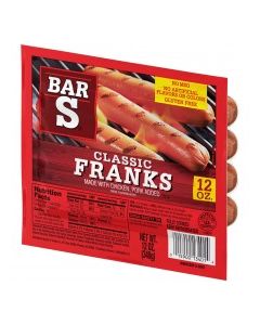 BAR S FRANKS CHICKEN 12oz