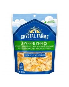 CRYSTAL FARMS 3 PEPPER BLEND SHRED 7oz