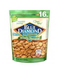 BLUE DIAMOND ALMOND WHOLE NATURAL 454g