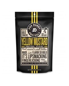 POP DADDY PRETZELS YELLOW MUSTARD 7.5oz