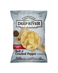 DEEP RIVER KETTLE CHIPS SALT PEPPER 2oz