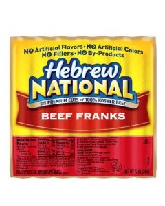 HEBREW NATIONAL FRANKS BEEF 12oz