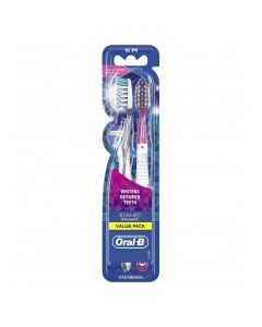 ORAL-B TOOTHBRUSH RADIANT MED 2s