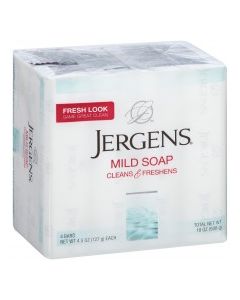 JERGENS BAR SOAP MILD 4x127g