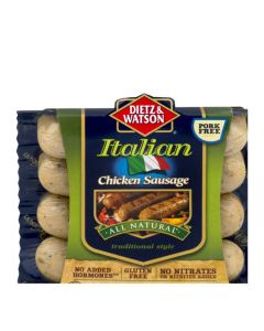 DIETZ & WATSON SAUSAGE ITALIAN CHIC 24oz