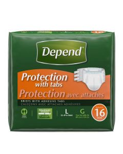 DEPEND UNDERWEAR MAX ABSORB (W) L 16s