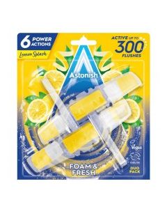 ASTONISH TOILET BLOCK LEMON 2pk