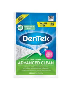 DENTEK FLOSS PICKS MOUTHWASH BLAST 150s