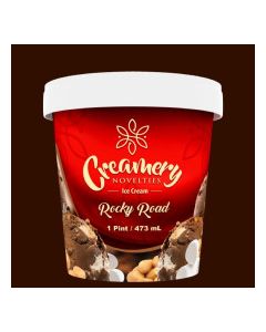 CREAMERY ICE CREAM ROCKY ROAD 473ml