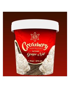 CREAMERY ICE CREAM GRAPE NUT 473ml