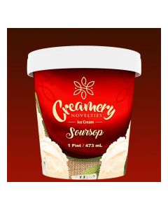 CREAMERY ICE CREAM SOURSOP 473ml