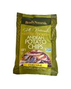 BRADS POTATO CHIPS CHILI LIME 4.5oz