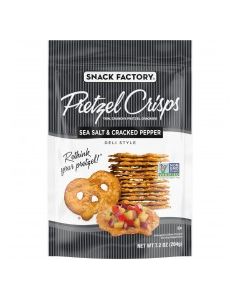 PRETZEL CRISPS SALT PEPPER 7.2oz