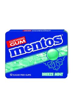 MENTOS GUM BREEZE MINT 12s
