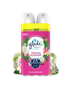 GLADE SPRAY TROPICAL BLOSSOM 2x8.3oz