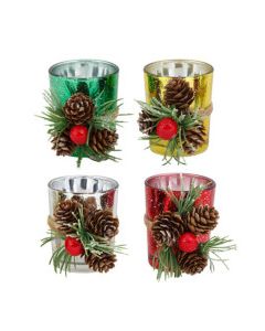 REGENT XMAS VOTIVE CANDLE HOLDER 1ct