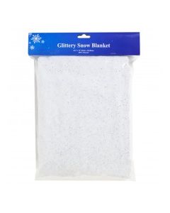 REGENT GLITTERY SNOW BLANKET 35x72