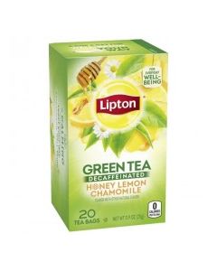LIPTON TEA GREEN HNY LEM CHAM DECAF 20s