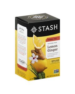 STASH TEA HERB LEMON GINGER 20s