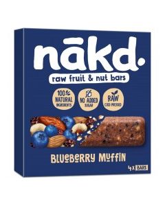 NAKD BAR BLUEBERRY MUFFIN 4x35g