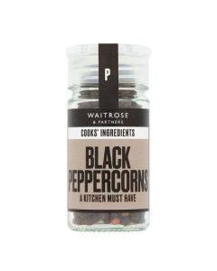 WAITROSE BLACK PEPPERCORNS 42g