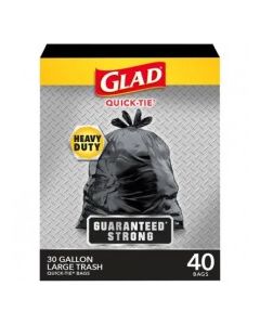 GLAD QT LARGE TRASH BAGS 40x30gal