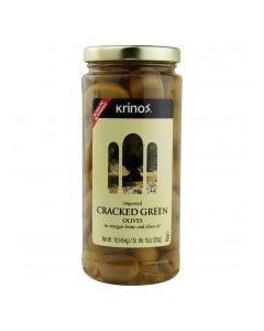 KRINOS OLIVES GREEN CRACKED 16oz