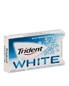TRIDENT GUM WHITE WINTERGREEN 16s