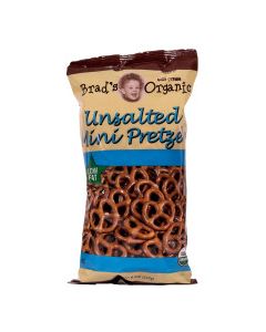BRADS PRETZEL MINI UNSALTED 8oz