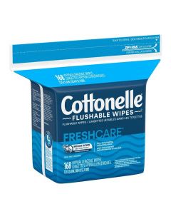 COTTONELLE FLUSHABLE WIPES 168s