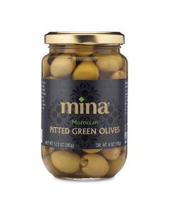 MINA OLIVES GREEN PITTED 12.5oz
