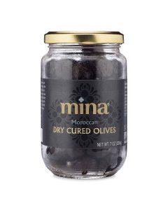 MINA OLIVES BLACK DRY CURED 7oz