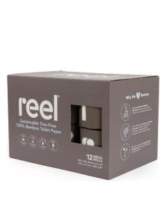 REEL TOILET PAPER BAMBOO 12pk