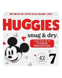 HUGGIES SNUG & DRY DIAPERS #7 42s
