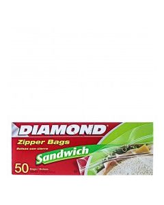 DIAMOND SANDWICH ZIPPER BAGS 50s