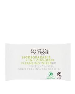 WAITROSE FACIAL WIPES CUCUMBER 25s