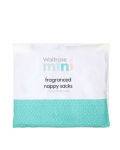 WAITROSE NAPPY SACKS FRAGRANT 75s