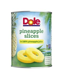 DOLE PINEAPPLE SLICES IN JUICE 20oz