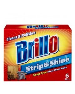 BRILLO S/S STEELWOOL BALLS 6s
