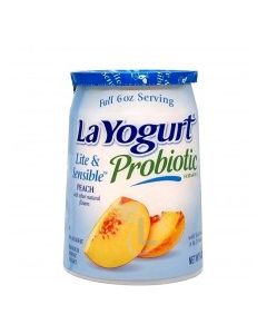 LA YOGURT LIGHT PEACH 6oz