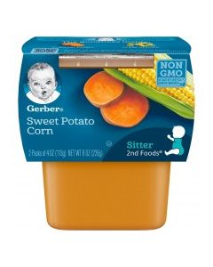 GERBER 2 SWT POTATO & CORN 2x113g