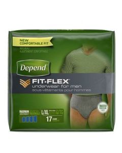DEPEND UNDERWEAR (M) L 17s