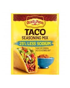OLD EL PASO TACO SEASONING LESS SALT 1oz