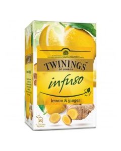 TWININGS TEA LEMON GINGER 20s