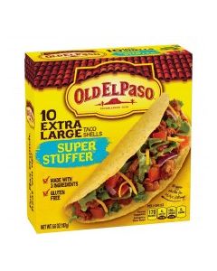 OLD EL PASO TACO SHELLS SUPER STUFF 187g