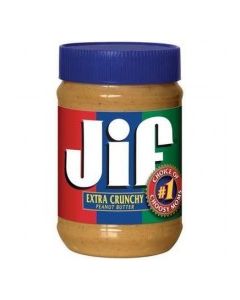 JIF PEANUT BUTTER EXTRA CRUNCHY 454g