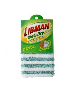 LIBMAN WET & DRY MICROFBR MOP REFILL 1ct