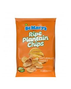 ST MARYS RIPE PLANTAIN CHIPS NAT SWT 40g